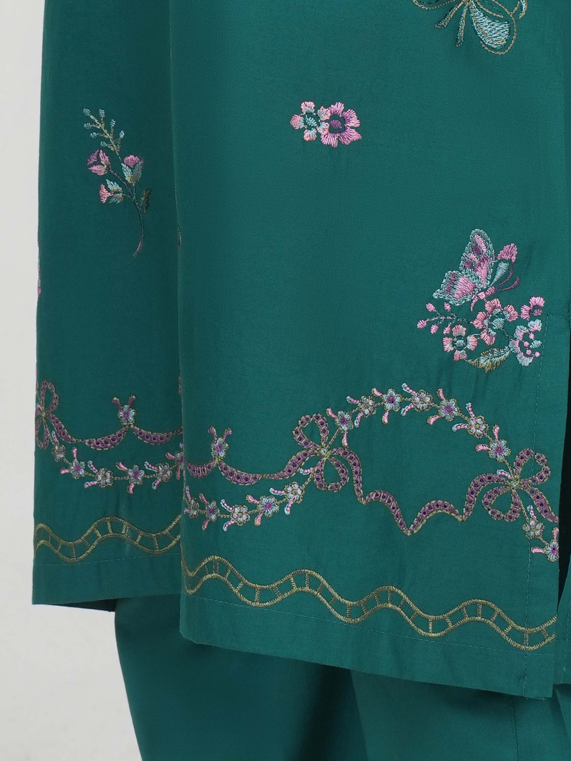 2 Piece Lawn Suit- Embroidered (Pret)