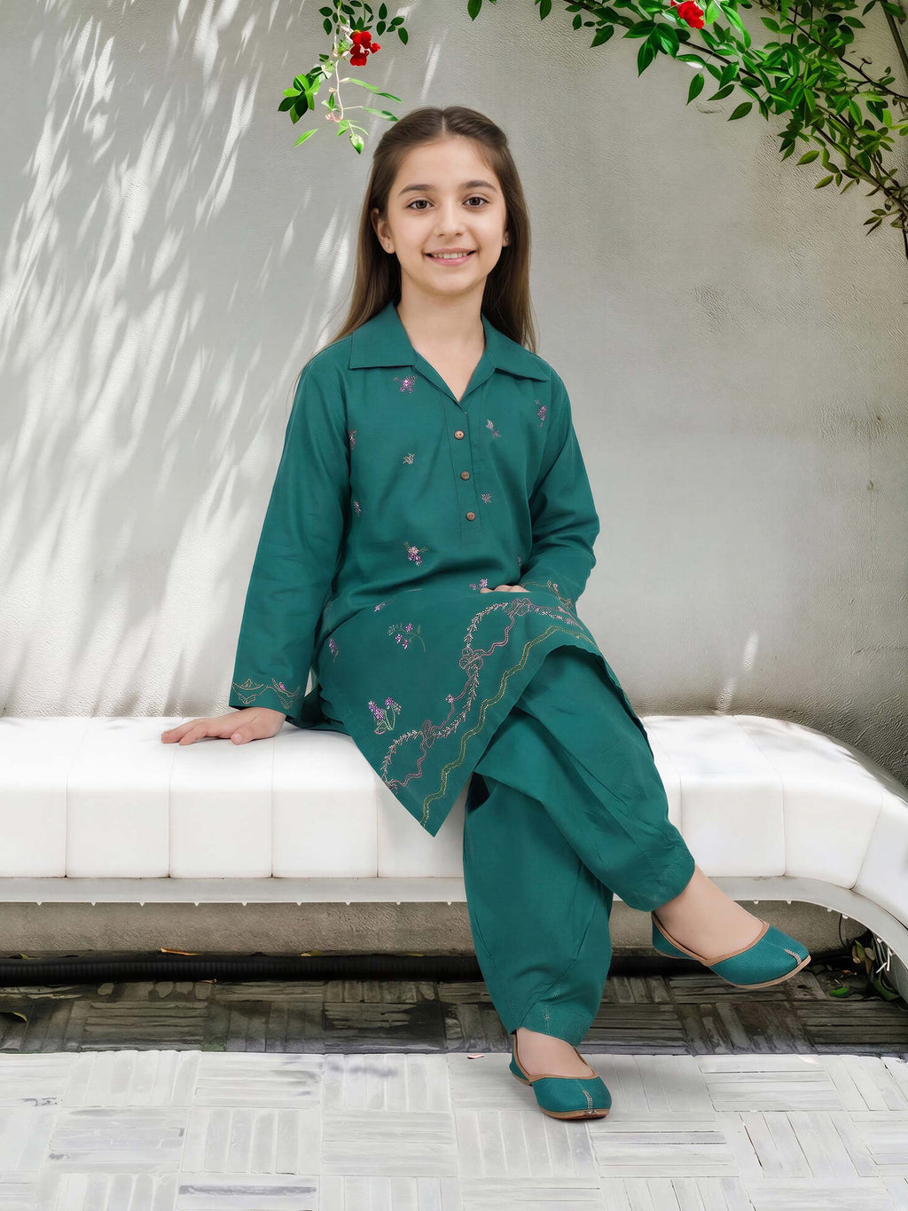 2 Piece Lawn Suit- Embroidered (Pret)