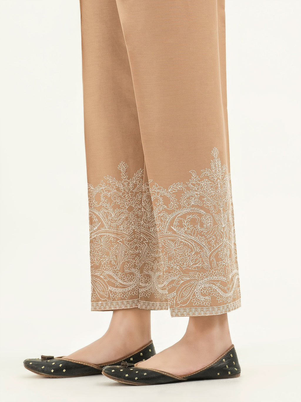 Winter Cotton Trousers-Embroidered (Pret)