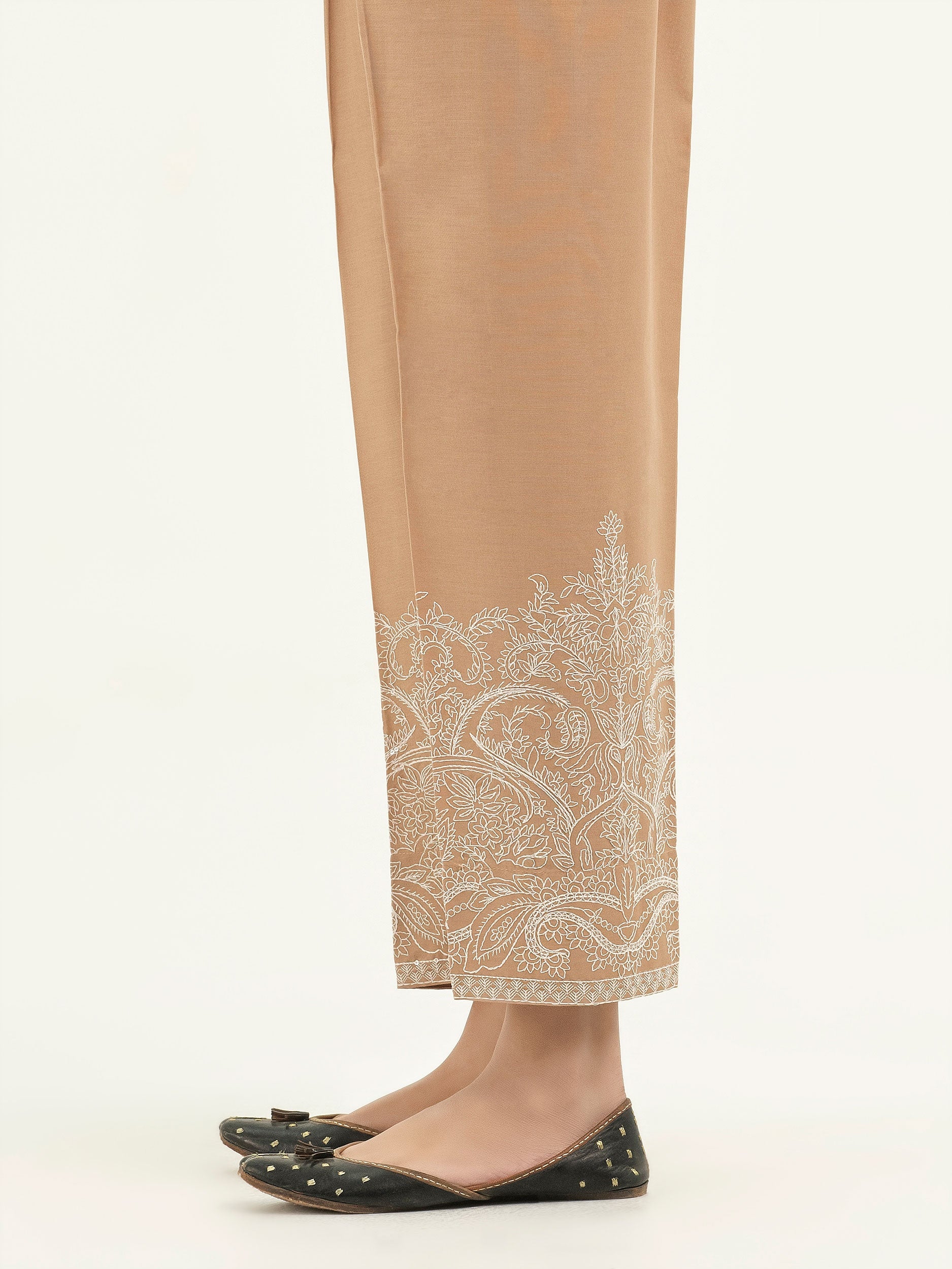 Winter Cotton Trousers-Embroidered (Pret)