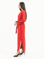 Belted Viscose Dress