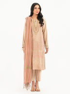 3 Piece Karandi Suit-Embroidered (Pret)