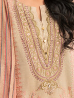 3 Piece Karandi Suit-Embroidered (Pret)