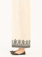 Embroidered Satin Trousers(Pret)
