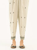 Khaddar Trousers-Embroidered (Pret)