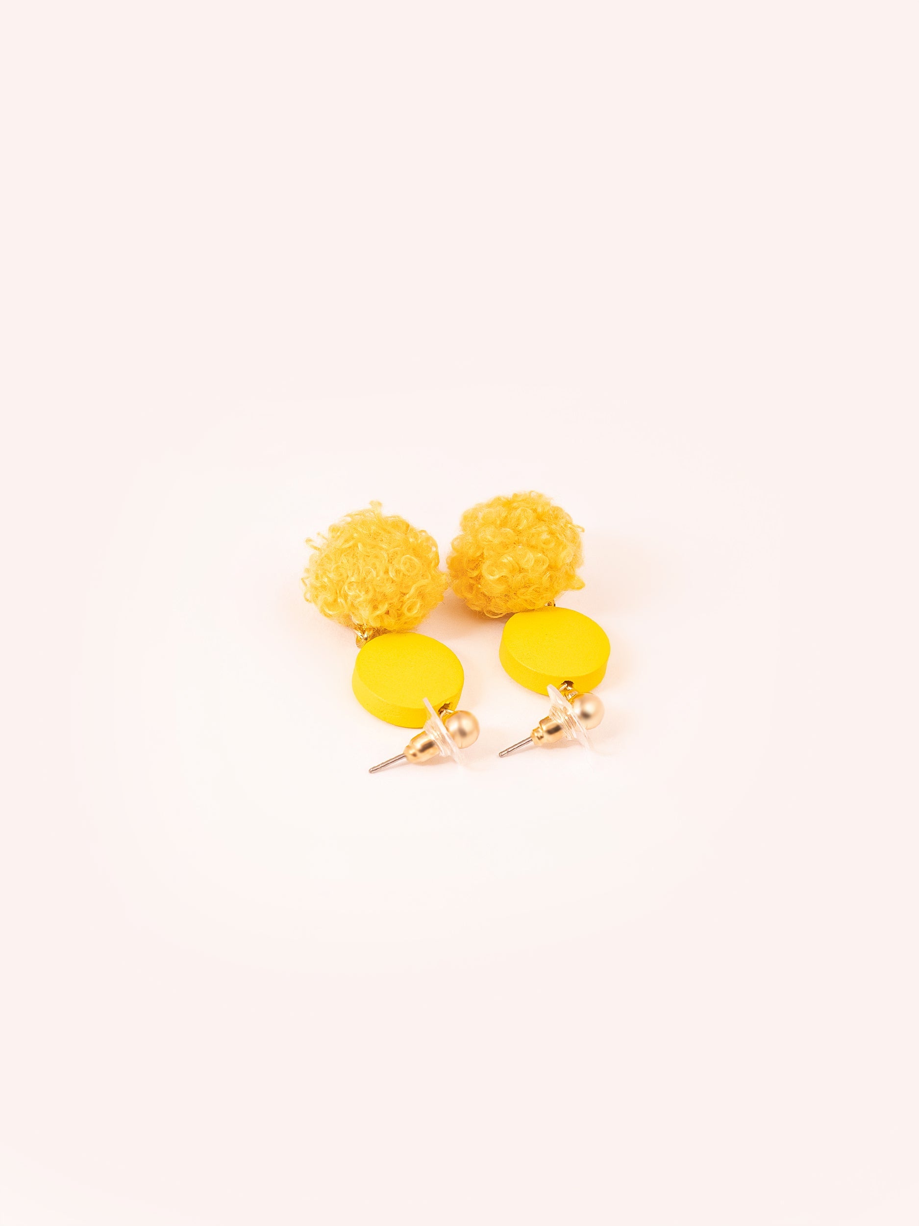 Pompom Drop Earrings