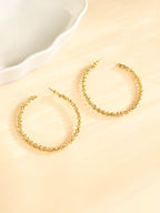 Beaded Hoop Earrings