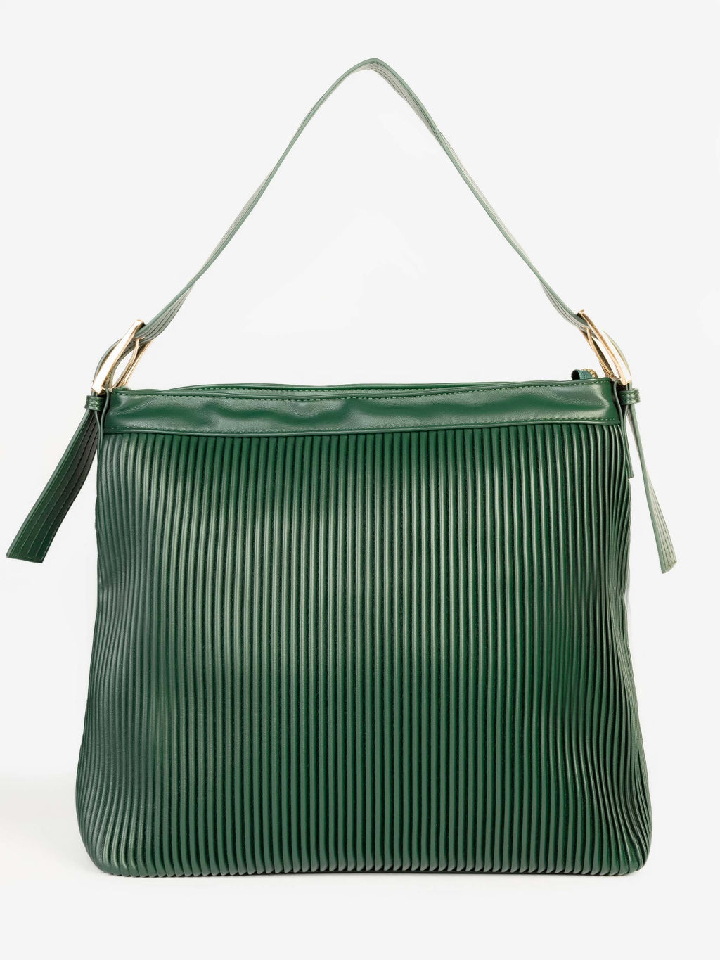 Textured Pleated Tote Bag