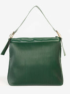 Textured Pleated Tote Bag