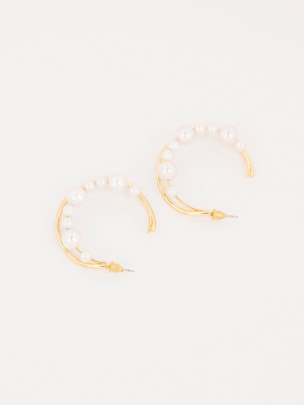 Pearl Hoop Earrings