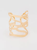 Wavy Cage Cuff Bracelet