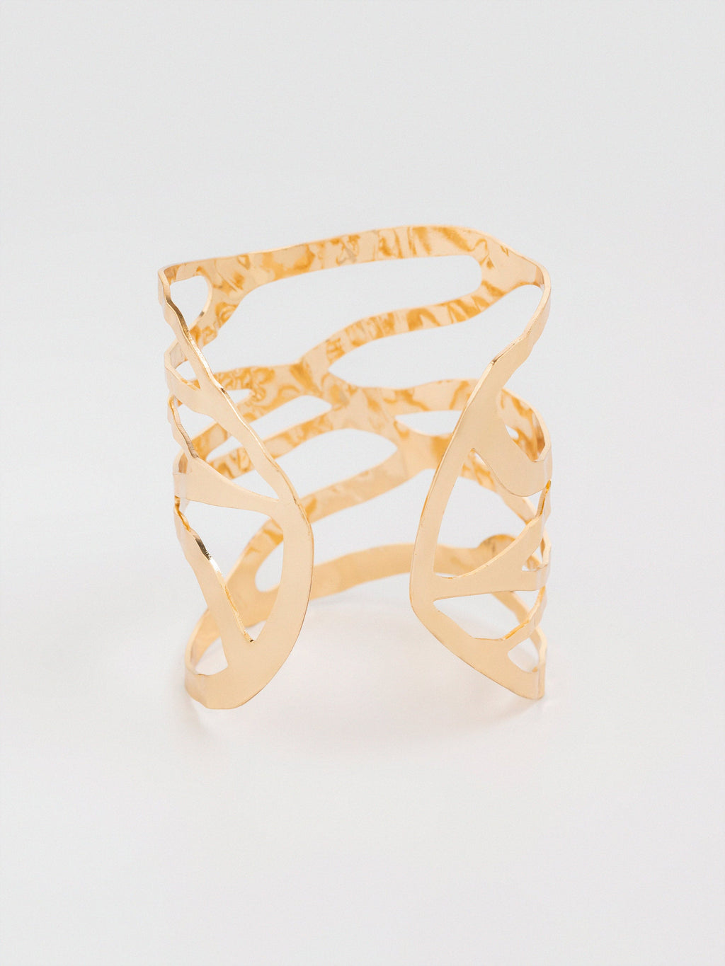 Wavy Cage Cuff Bracelet
