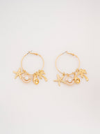 Sea Charm Hoops