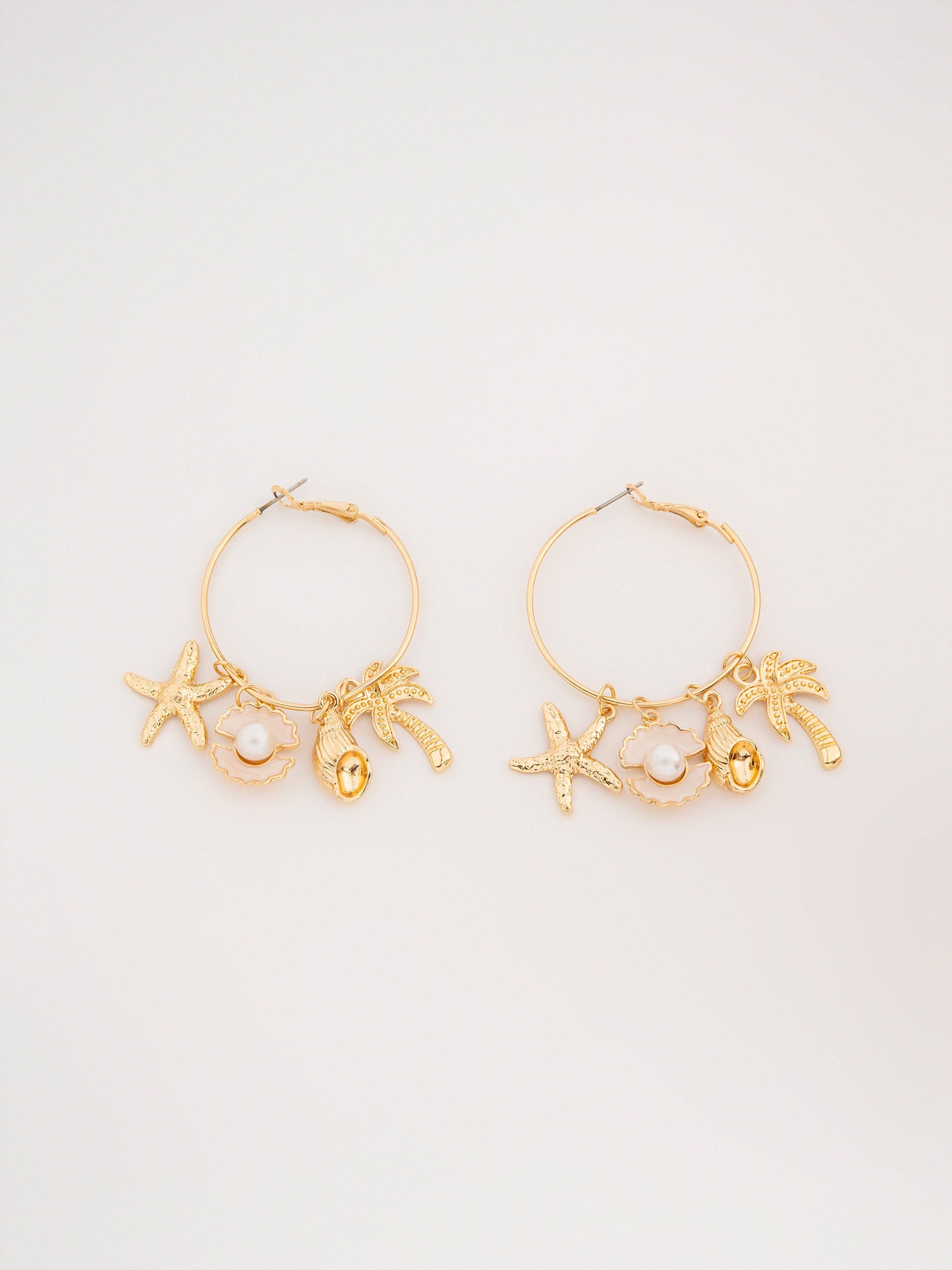 Sea Charm Hoops