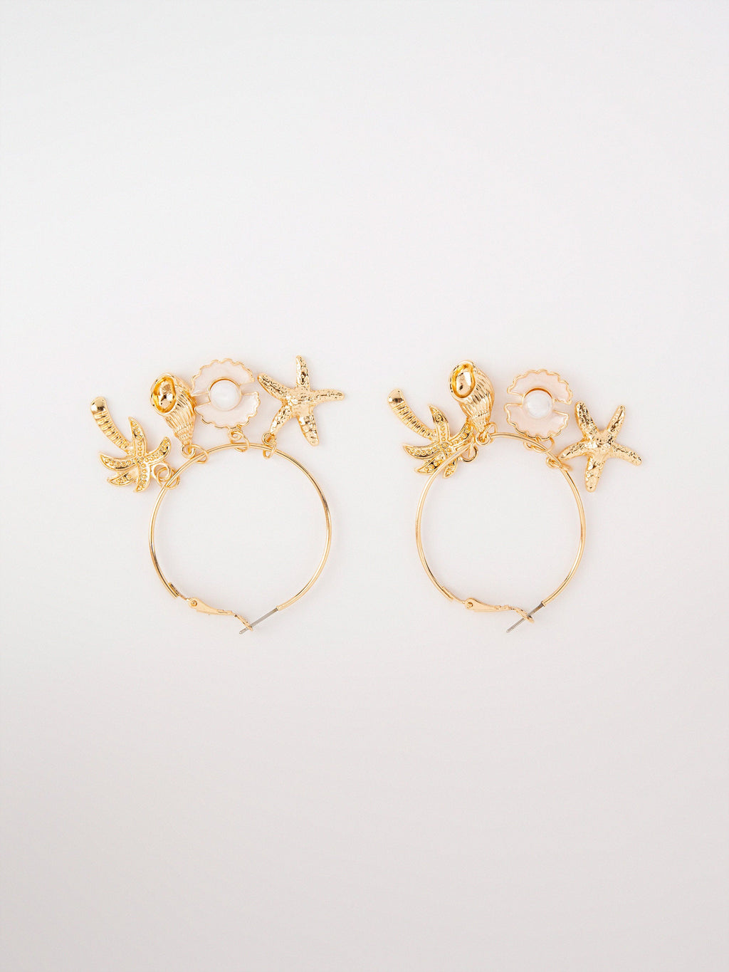 Sea Charm Hoops