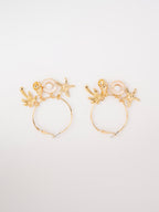 Sea Charm Hoops