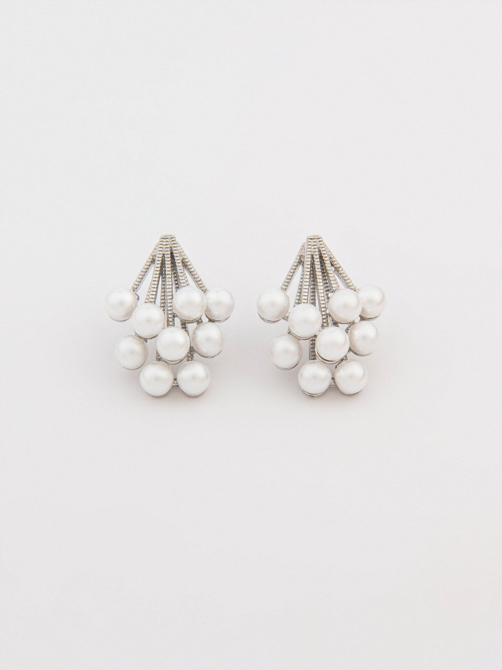 Pearl Cluster Earrings