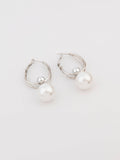 Pearl Drop Hoops
