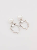 Pearl Drop Hoops