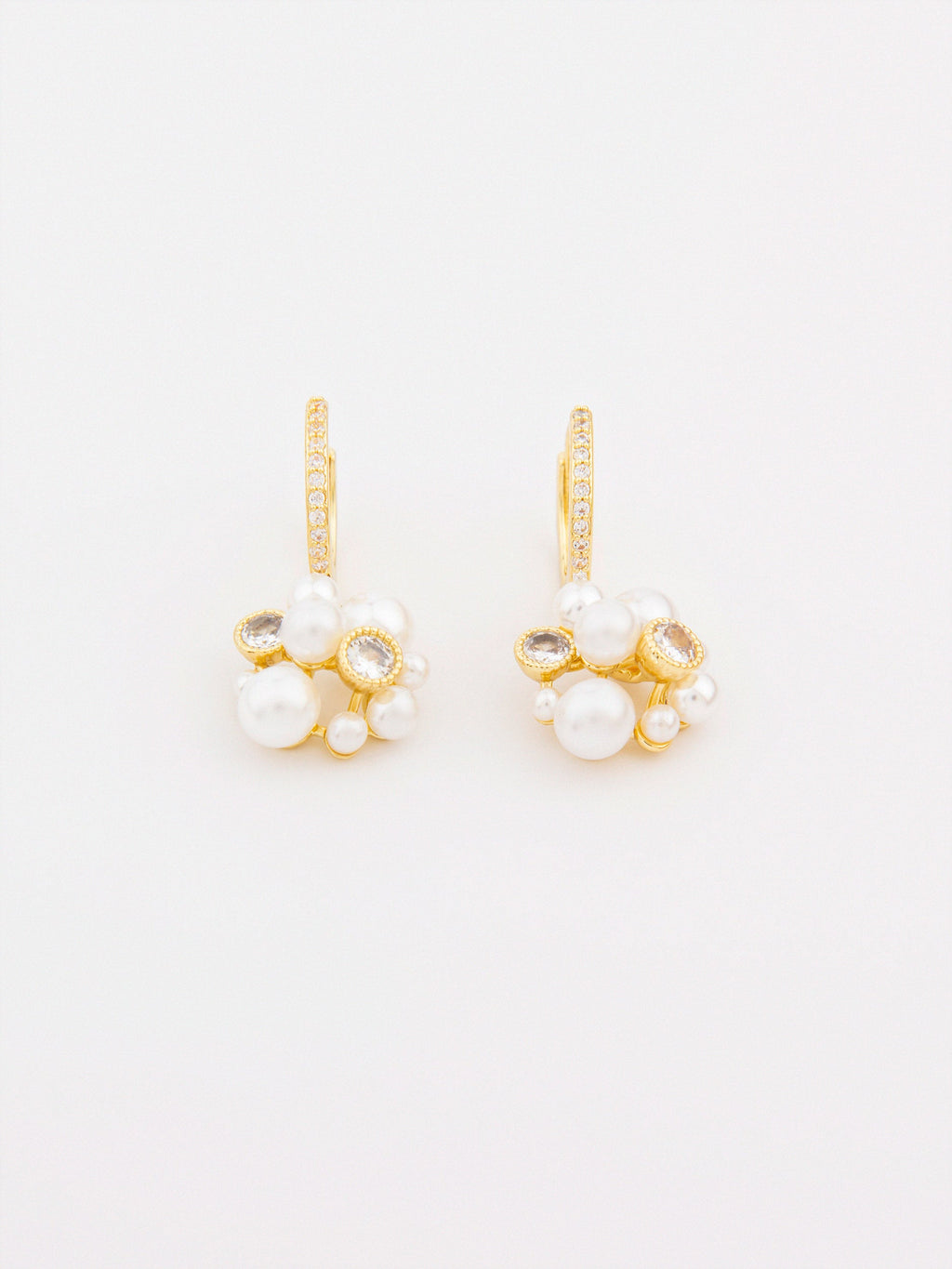 Pearl Cluster Earrings