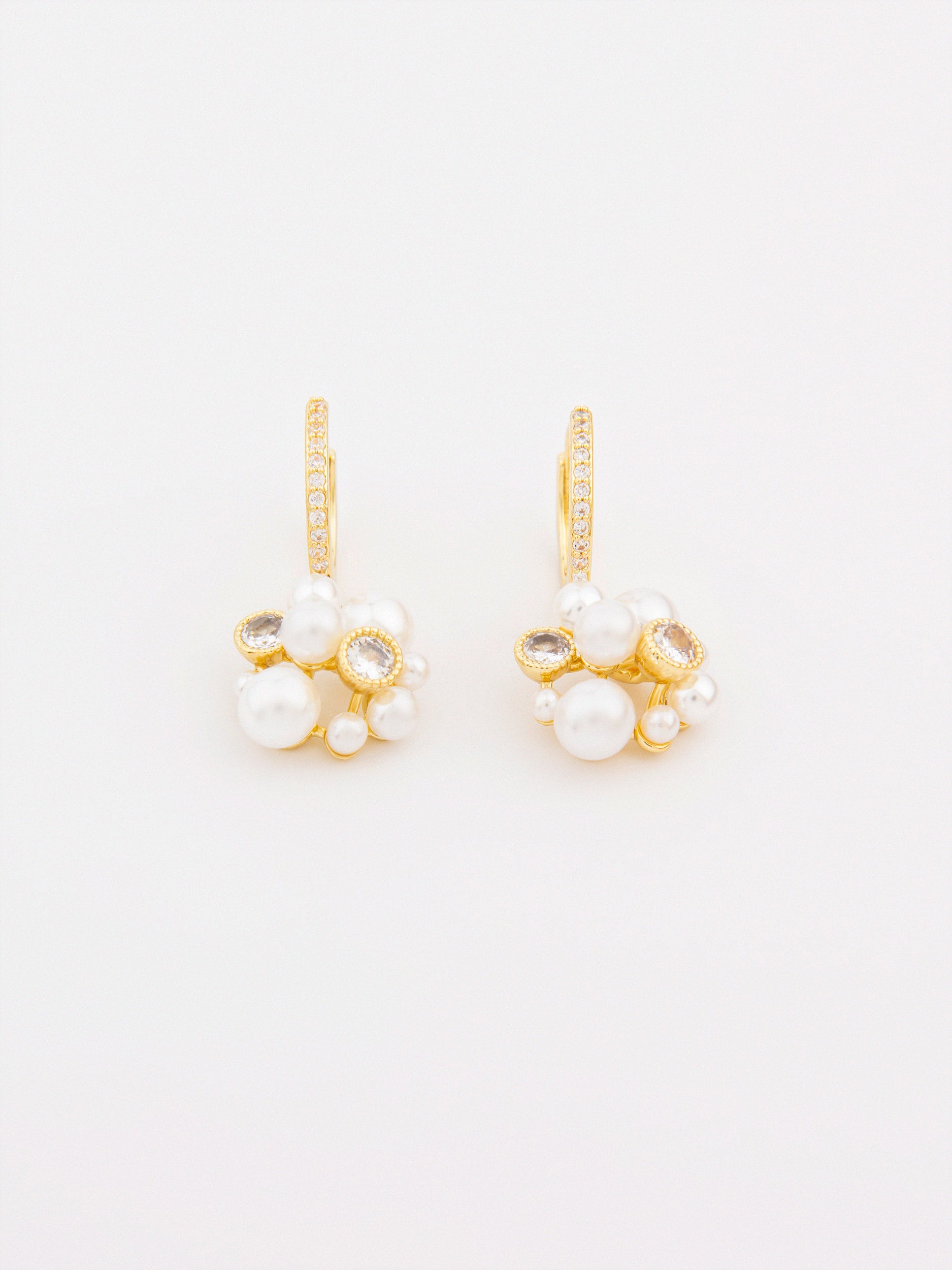 Pearl Cluster Earrings