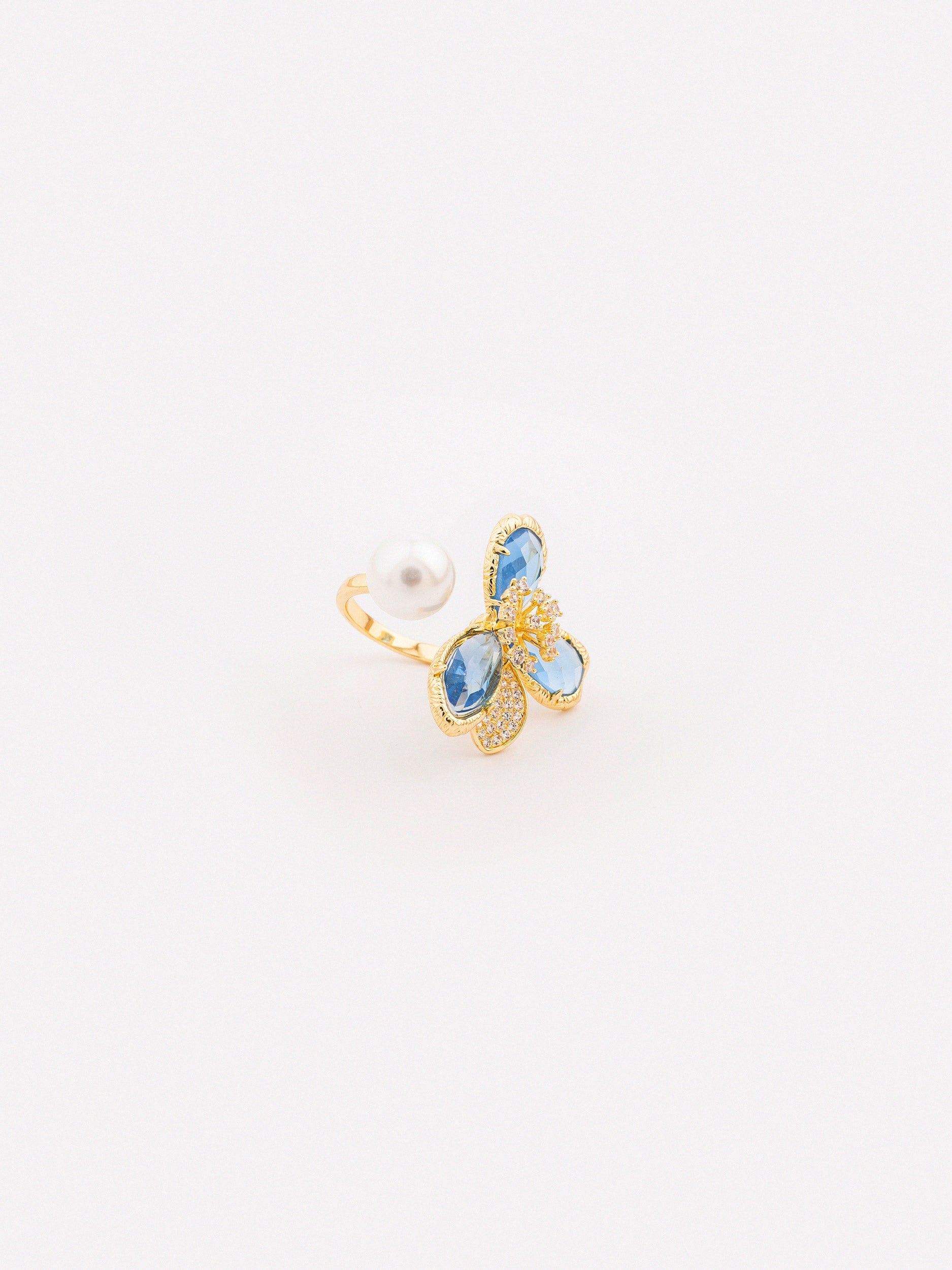 Floral Pearl Ring