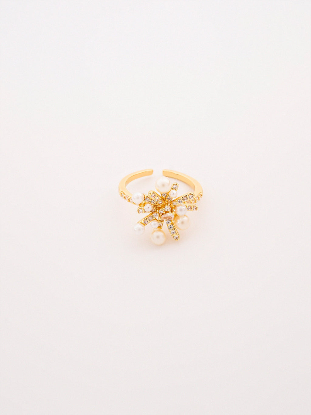Pearl Crystal Ring
