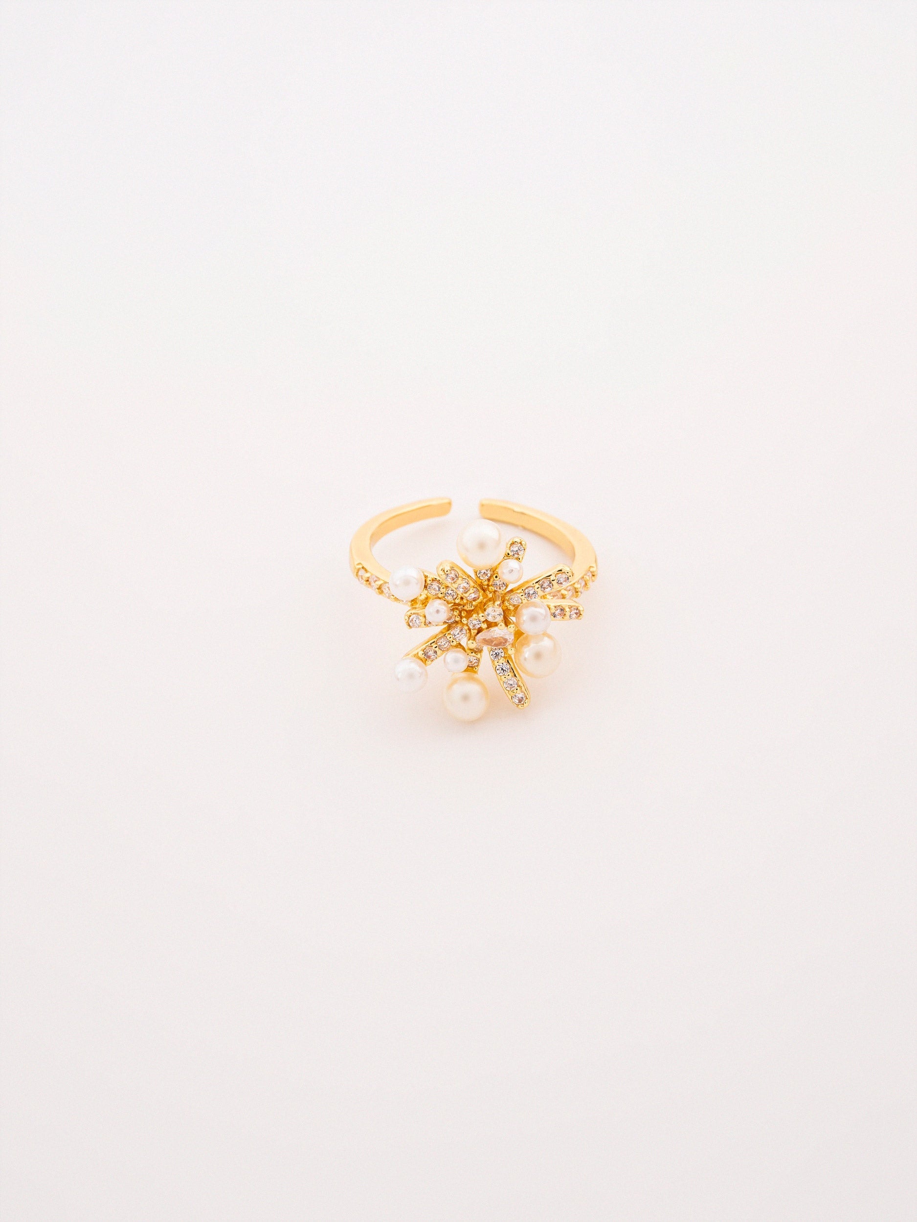 Pearl Crystal Ring