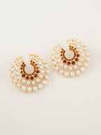 Crescent Pearl Earrings