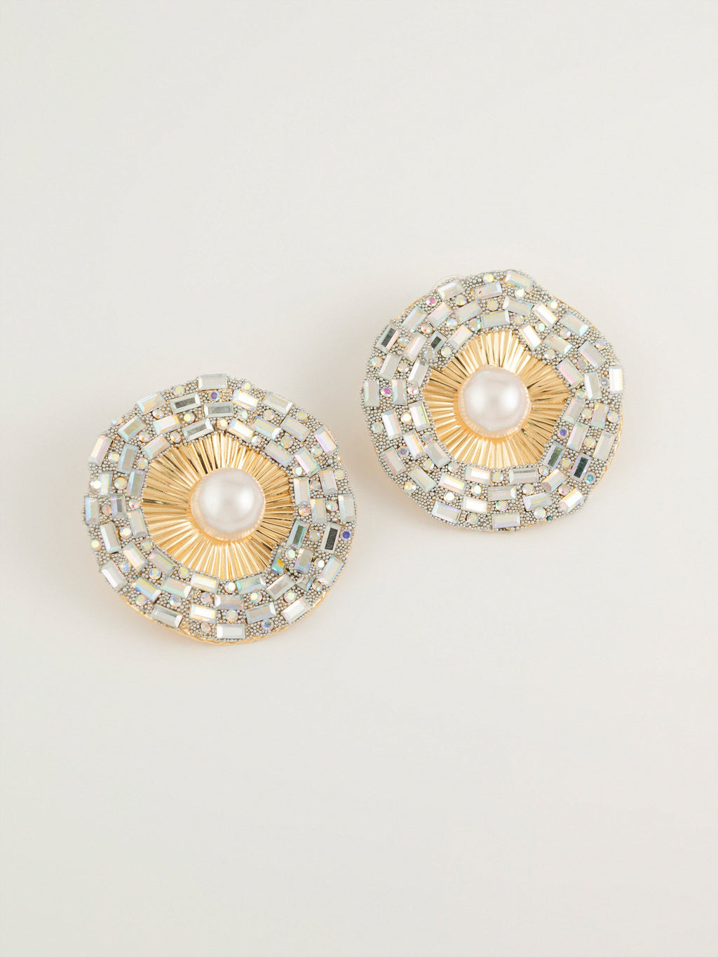 Pearl Halo Earrings