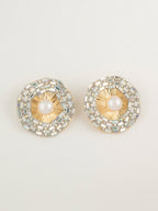 Pearl Halo Earrings