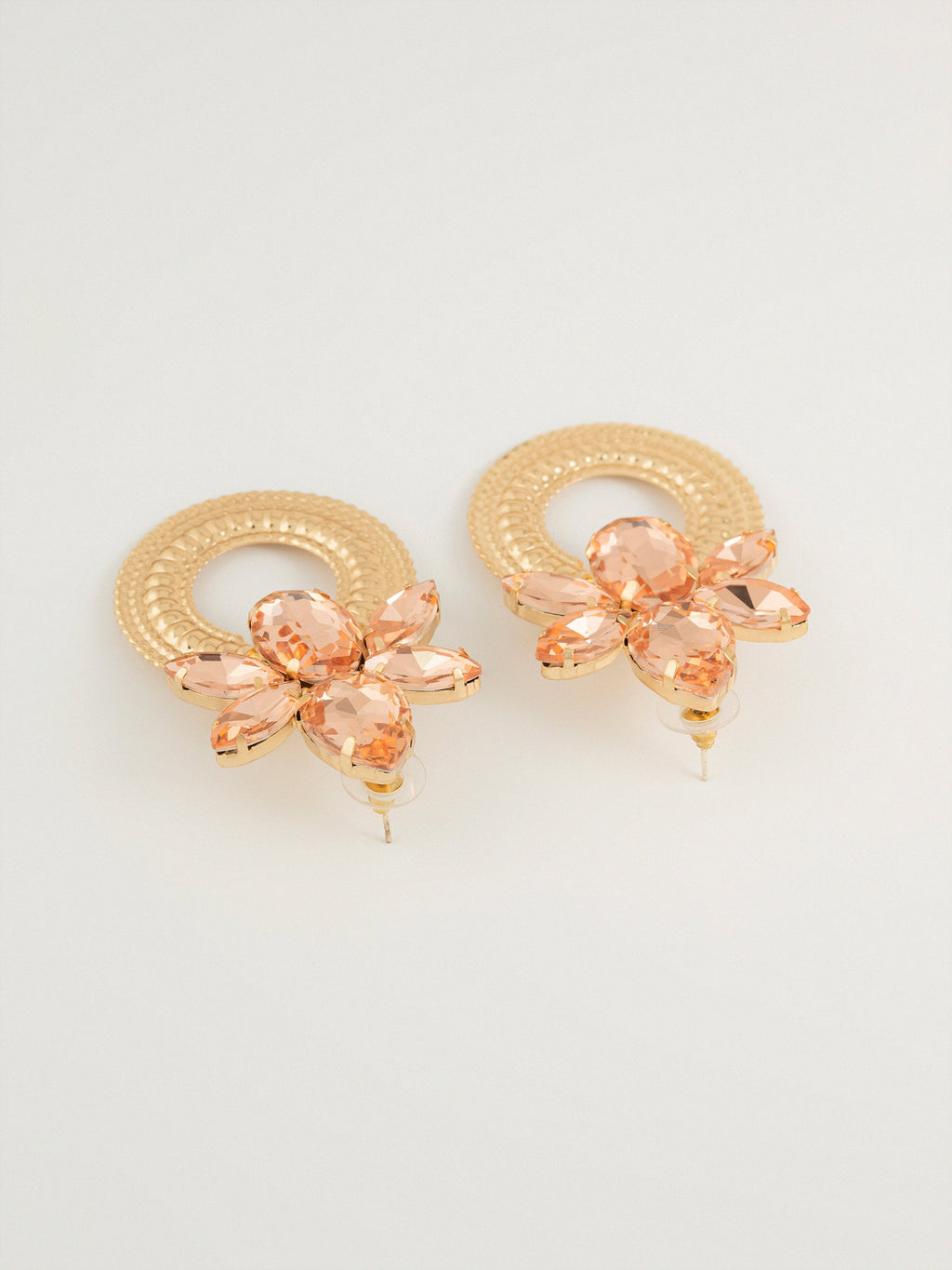 Floral Crystal Earrings