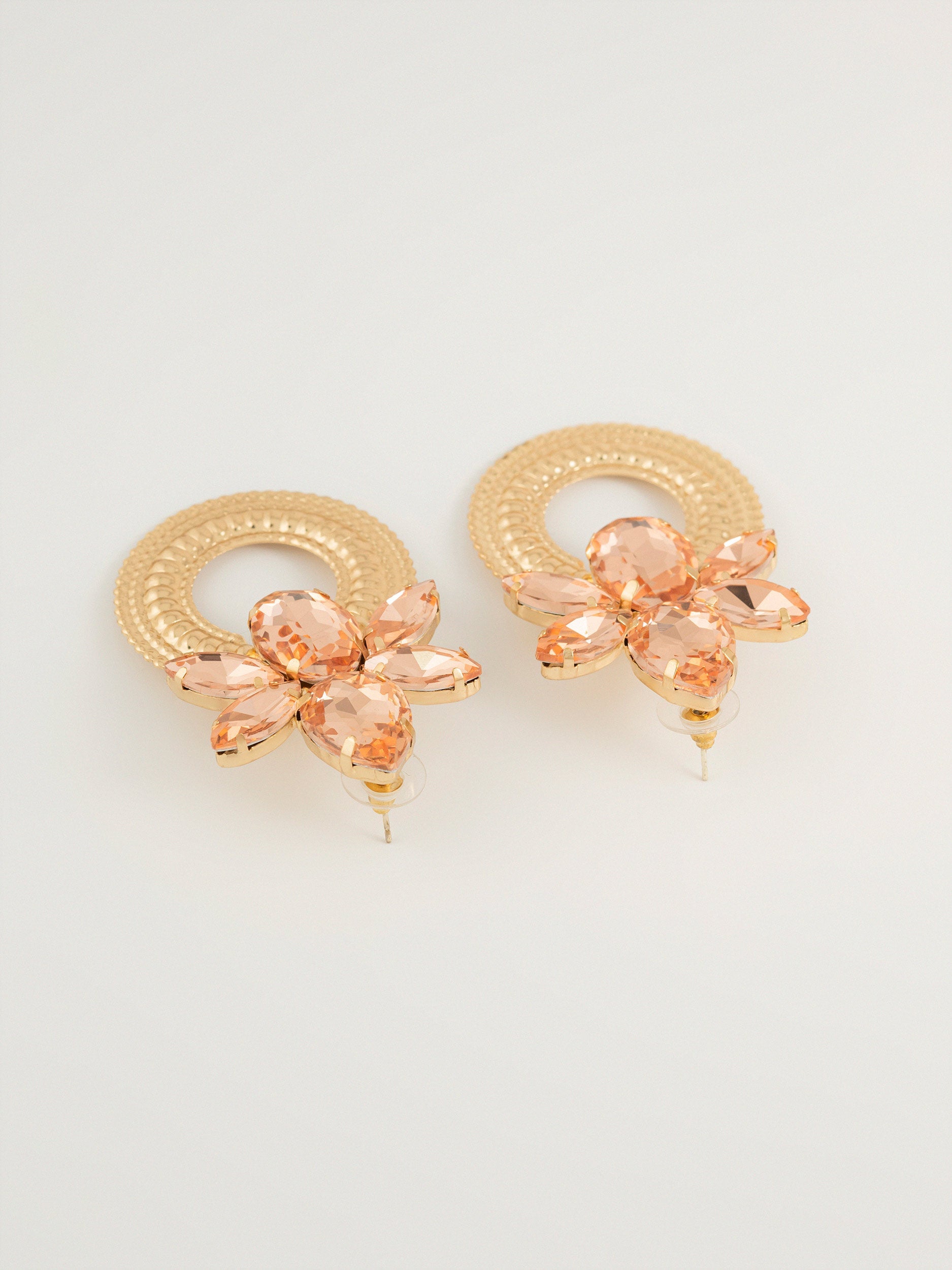 Floral Crystal Earrings