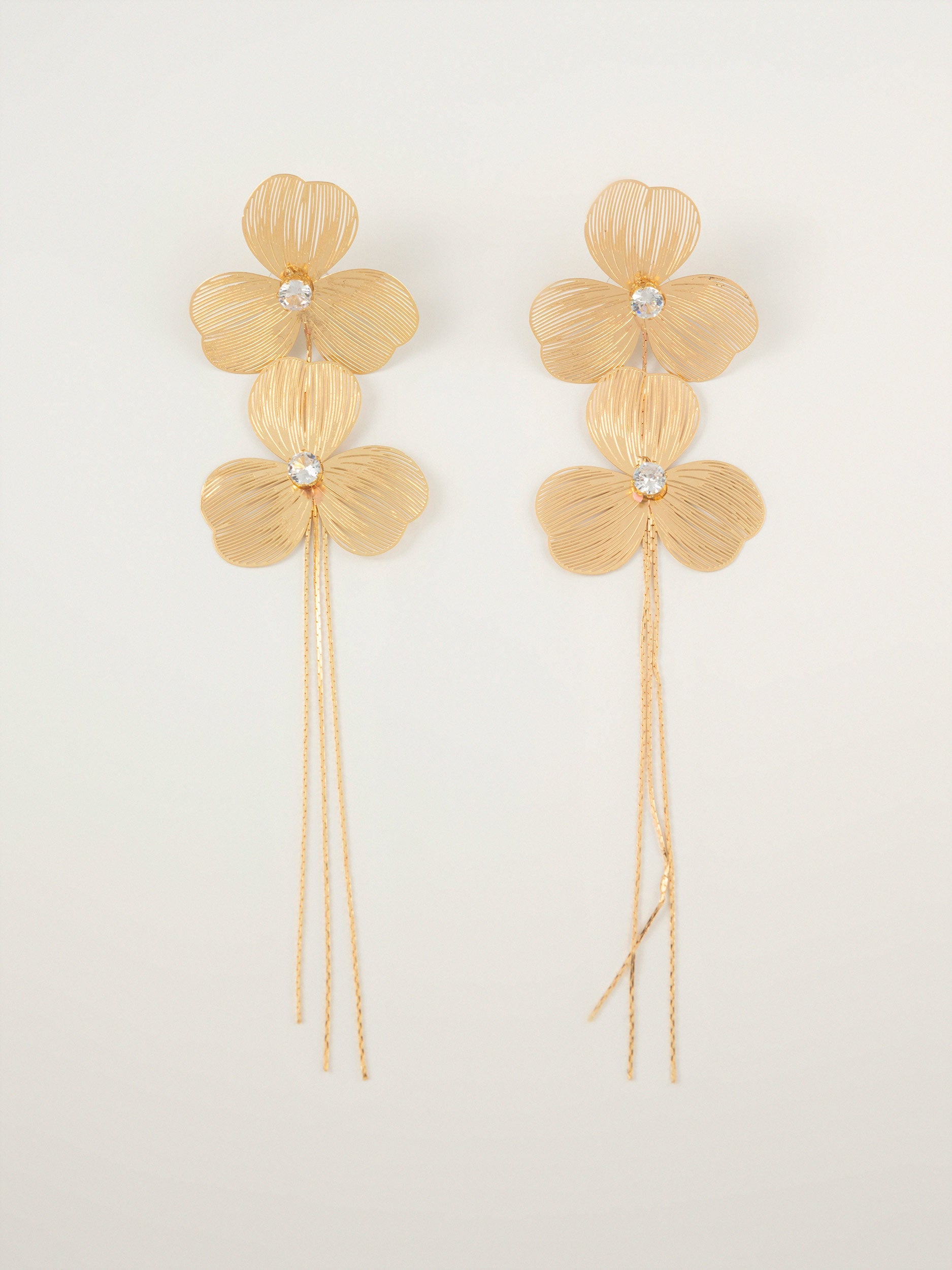 Floral Tassel Earrings