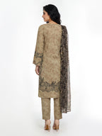 3 Piece Linen Sui- Embroidered (Pret)