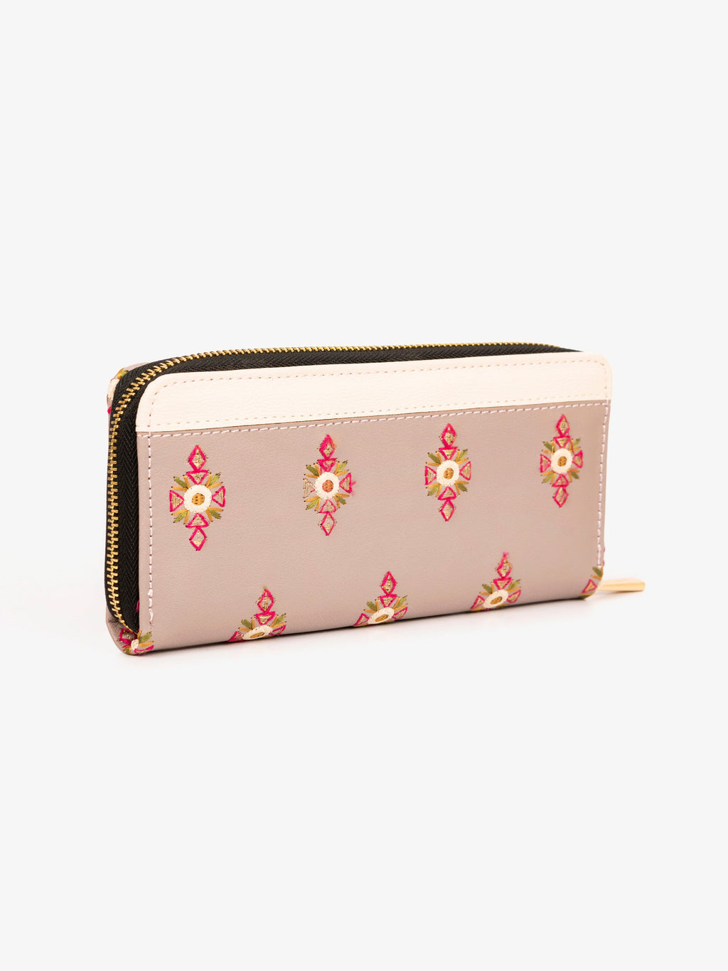 Floral Embroidered Wallet