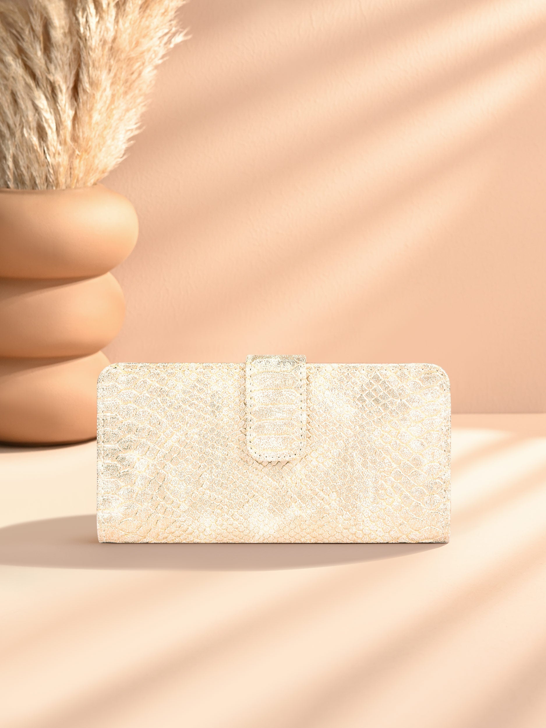 Textured Folded Wallet