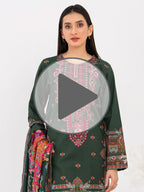 2 Piece Winter Cotton Suit-Embroidered (Pret)