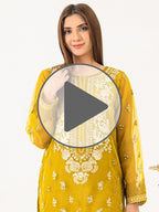 2 Piece Organza Suit-Embroidered (Pret)