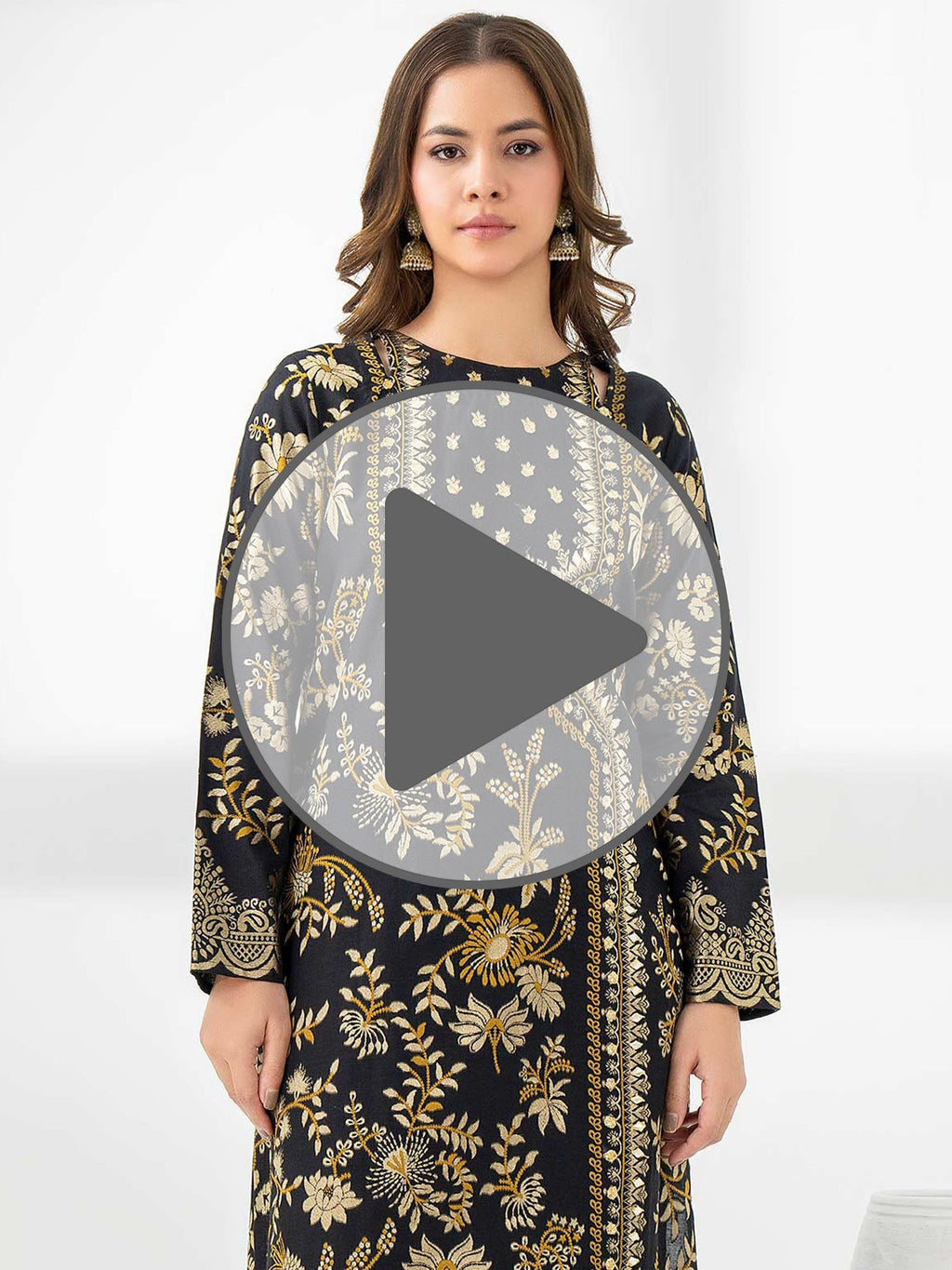 Jacquard Shirt-Embellished (Pret)