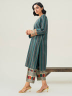 2 Piece Jacquard Suit-Embroidered (Pret)