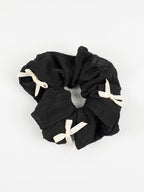 Bow Textured Scrunchie