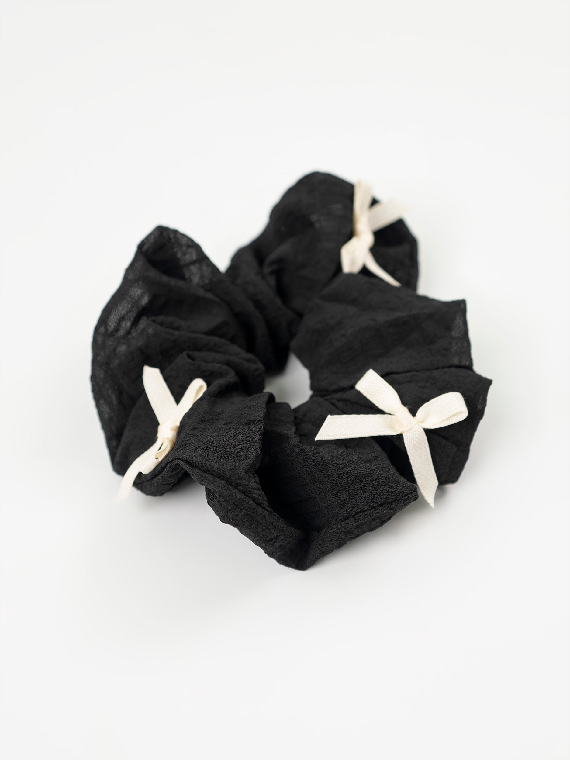 Bow Textured Scrunchie