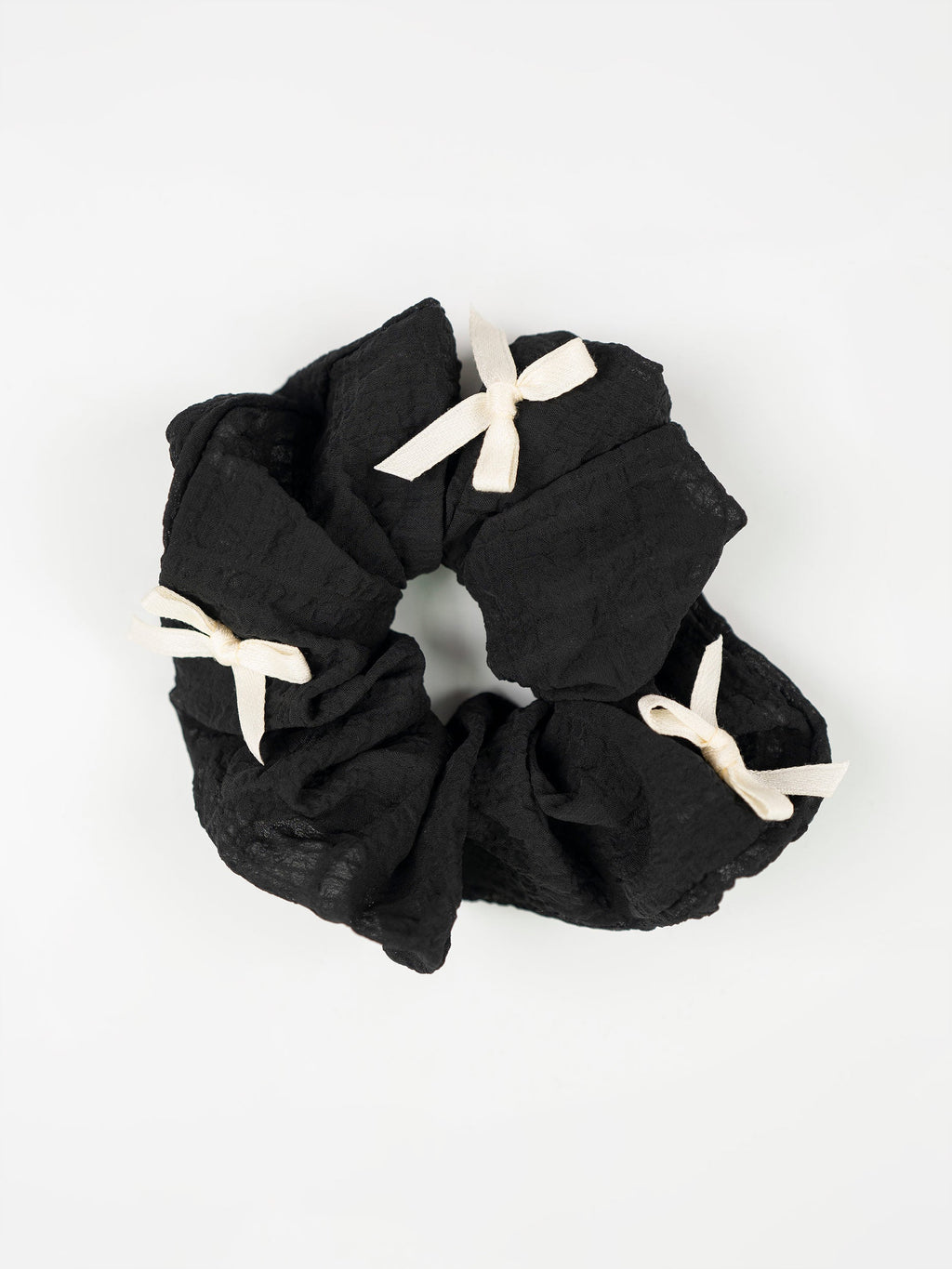Bow Textured Scrunchie