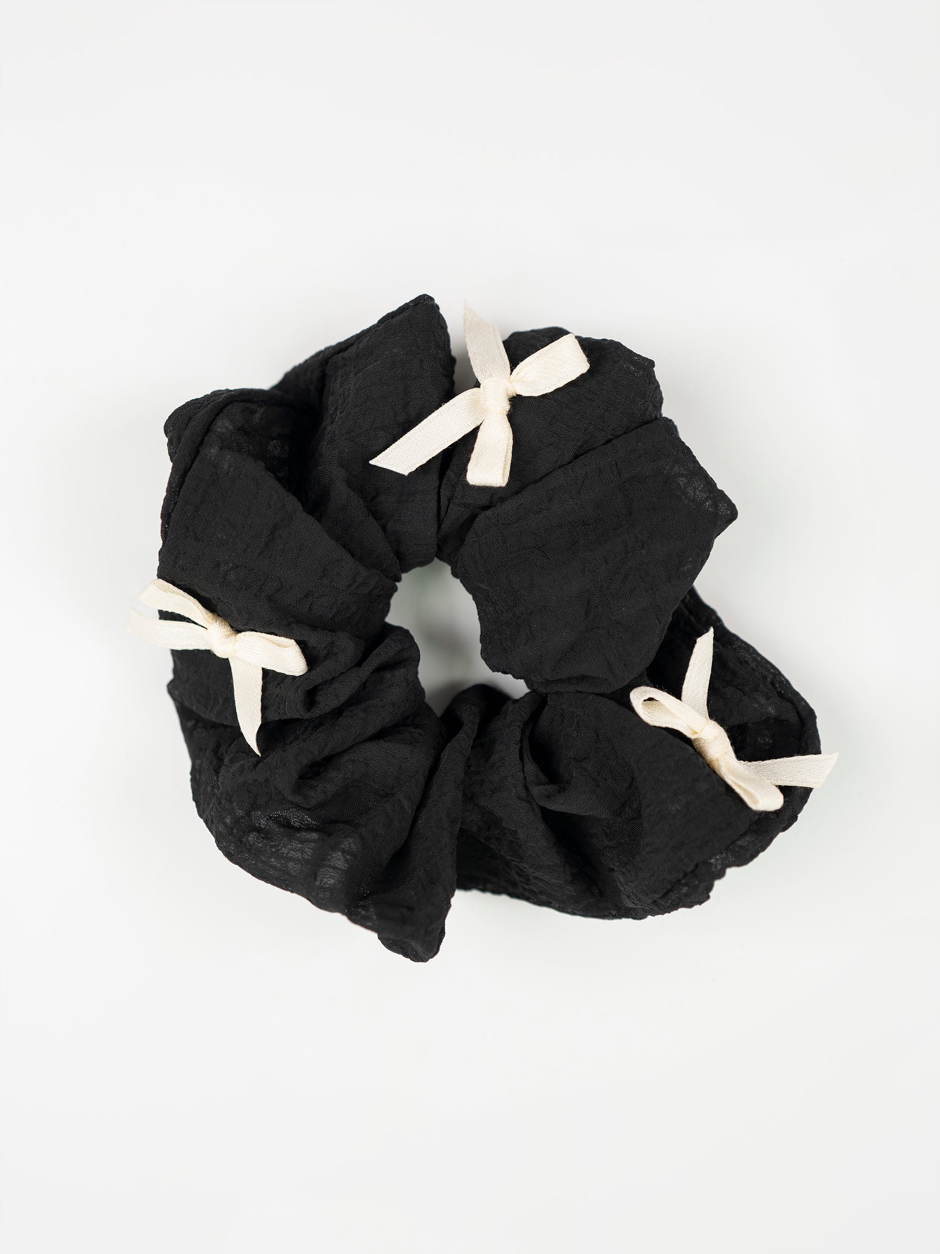Bow Textured Scrunchie