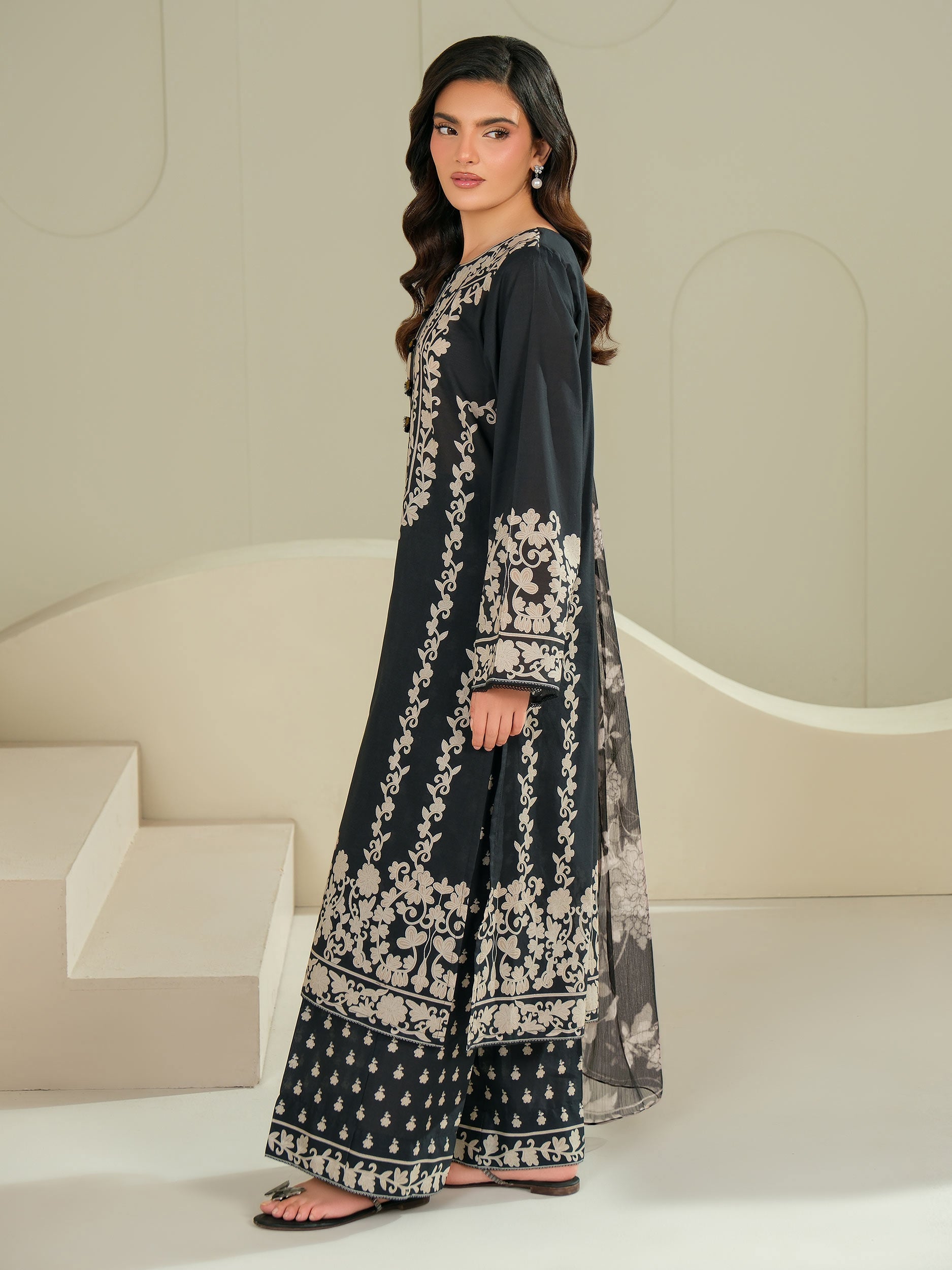 3 Piece Lawn Suit-Printed (Unstitched)