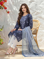 3 Piece Lawn Suit- Embroidered (Unstitched)