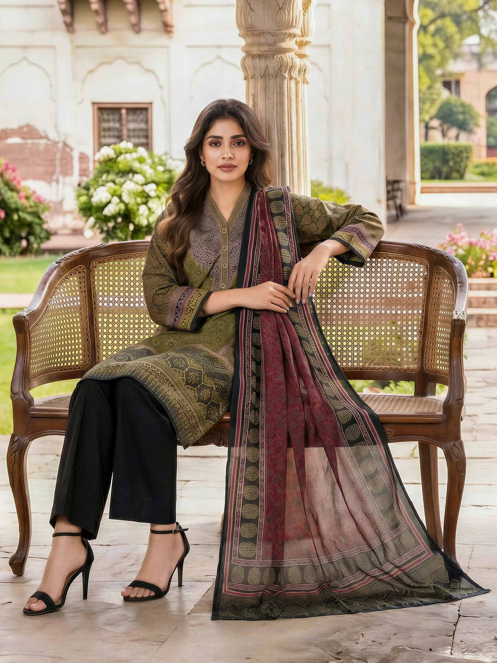 3 Piece Lawn Suit (Unstitched)