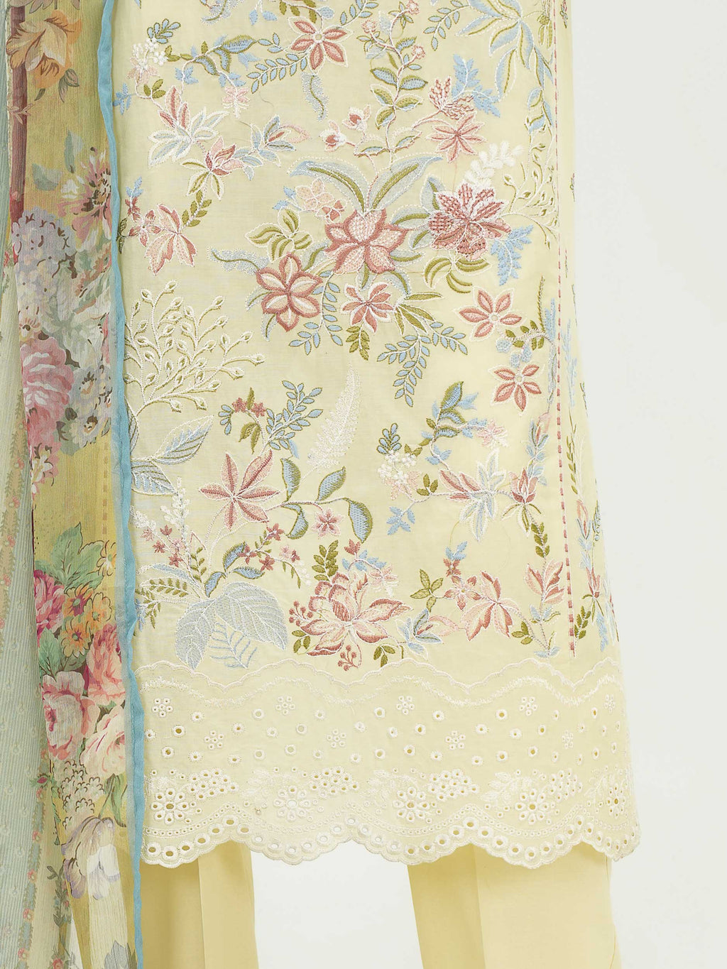 3 Piece Lawn Suit-Embroidered (Unstitched)