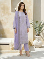 3 Piece Lawn Massouri Suit-Embroidered (Unstitched)